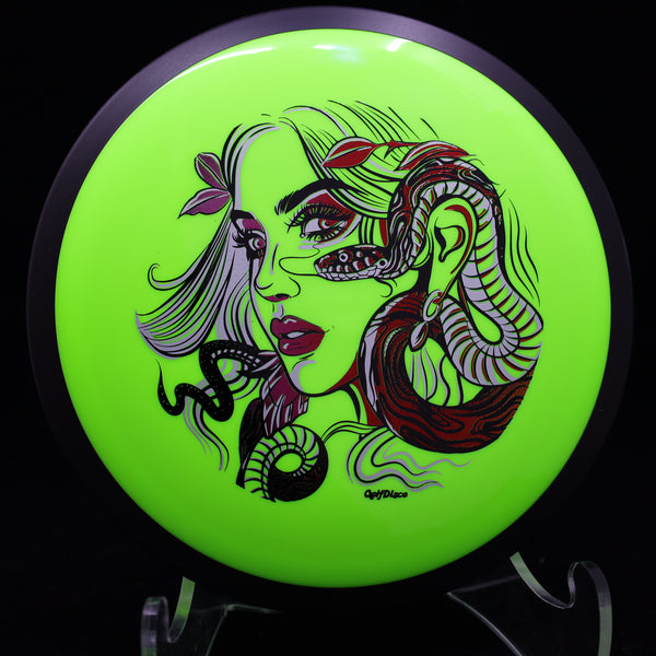 MVP Neutron Trail - GolfDisco Originals "Snake Charmer" 22 NEON GREEN 170 amazon custom stamps Disc Golf GOLFDISCO ORIGINALS James MVP mvp neutron trail mvp trail snake snake charmer SNAKECHARMER trail disc