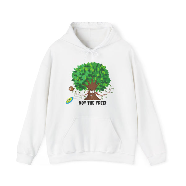 Hooded Heavy Blend Sweatshirt " NOT THE TREE" hoodie, disc golf sweatshirt White DISC GOLF HOODIE DISC GOLF SWEATSHIRT DTG Eco-friendly GOLF DISCO EXCLUSIVE DESIGN GOLFDISCO GOLFDISCO.COM HOODIE Hoodies Men's Clothing NOT THE TREE SHIRT Regular fit SWEATER SWEATSHIRT Sweatshirts Unisex Women's Clothing