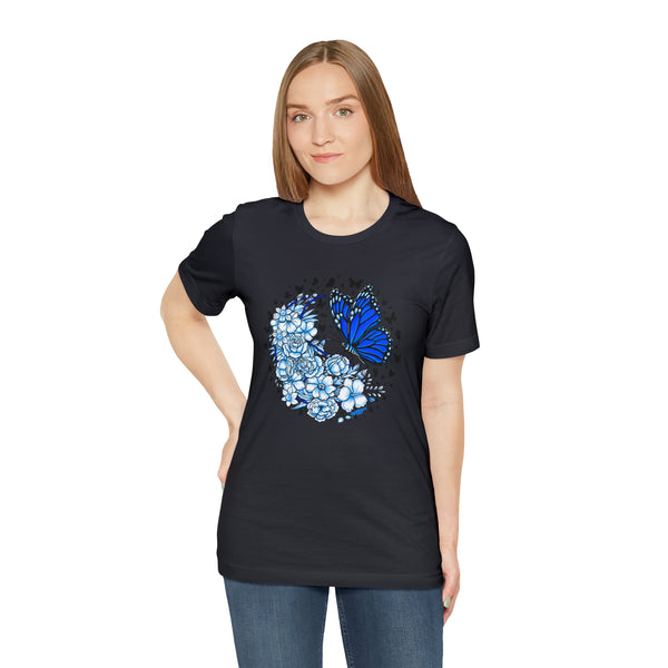 T shirt "BUTTERFLY EFFECT"    Unisex Adult Size short sleeve Jersey tee, shirt GolfDisco exclusive stamp design