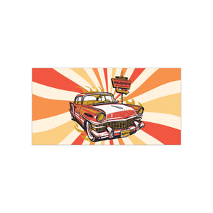 Bumper Sticker - "Hot Rod Driver" 7.5" × 3.75" Rectangle White bumper sticker hot rod driver indoor and outdoor sticker