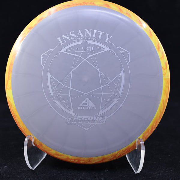 Axiom - Insanity - Fission - Distance Driver 160-164 GREY YELLOW ORANGE 161 Axiom Axiom discs axiom neutron distance Distance Driver Driver Fission insanity