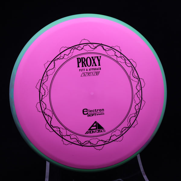 Axiom - Proxy - Electron SOFT - Putt & Approach 170-175 PINK GREEN 174 APPROACH PUTTER axiom cosmic Disc Golf disc golf discs disc golf discs for sale discs Driving putter electron mvp proxy putt Putt and Approach Putter Pocket Putting