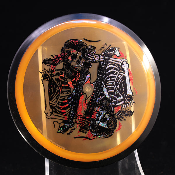 MISPRINTS - MVP - Inertia - Proton - GolfDisco Originals "Rock N' Roller" 4 ORANGE 172 GOLFDISCO ORIGINALS misprints skeleton skeleton stamp skeleton stampmusic stamp skeletons