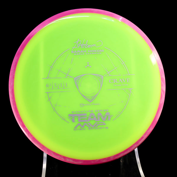 Axiom - Crave - Neutron - Sara Hokom Team Series 170-175 11 GREEN PINK 173 axiom crave disc golf discs disc golf discs for sale discs fairway fairway driver hokom neutron Sarah signature signature series sitnature team team mvp z