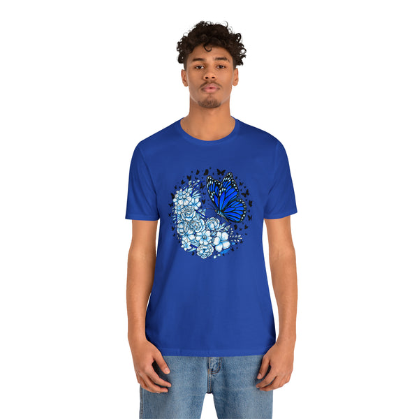 T shirt "BUTTERFLY EFFECT"    Unisex Adult Size short sleeve Jersey tee, shirt GolfDisco exclusive stamp design