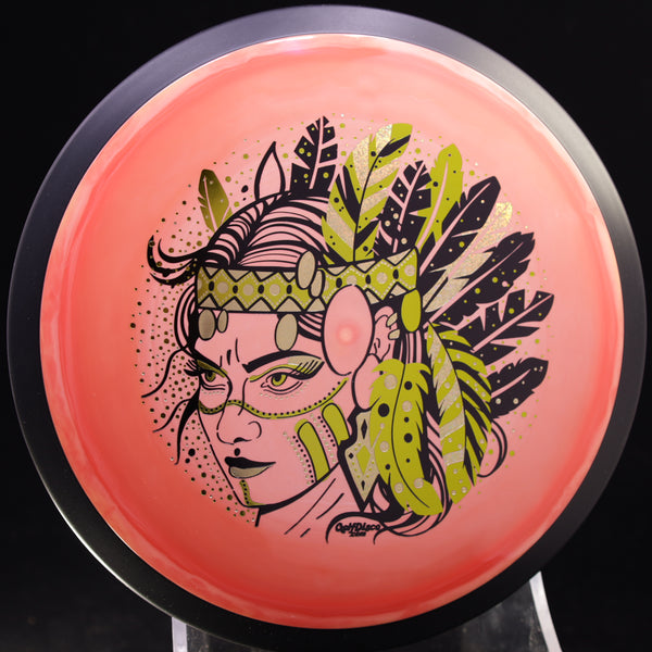 MVP - Trail - Neutron - GolfDisco Originals "Hurit" triple foil- custom stamp design 13 ORANGE SWIRL 172 GOLFDISCO ORIGINALS HURIT HURIT INDIAN STAMP James Conrad Line MVP MVP Disc Sports MVP Neutron MVP Trail release date neutron