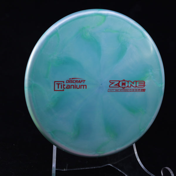 Discraft - Zone - Titanium - Putt & Approach GREEN RED 170-172 APPROACH PUTTER discraft Driving putter flex flx headwind lts mcbeth overstable paul Putt and Approach Putter Putting ti titanium z zone