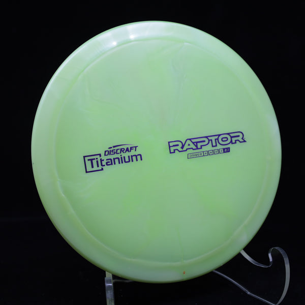 Discraft - Raptor - TITANIUM - Distance Driver LIGHT GREEN BLUE 174 Disc Golf disc golf discs disc golf discs for sale discs Distance Driver Driver ESP Paul Ulibarri Raptor Swirly Ulibarri