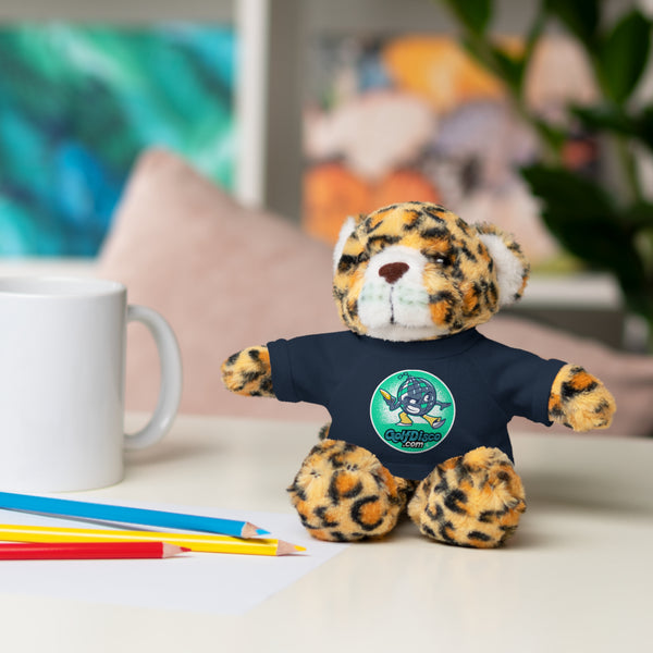 Stuffed Animals with Tee "GOLFDISCO" logo  - Panda, Lion, Bear, Bunny, Jaguar, and Sheep 8" tall