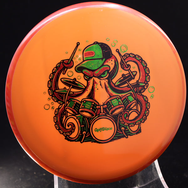 Axiom - Hex - Neutron - GolfDisco Originals "Otto" 5 ORANGE 176 axiom christmas disc disc golf discs disc golf discs for sale discs GOLFDISCO ORIGINALS hex mid Mid-Range midrange midrange driver mvp Neutron ocean life octopus otto preorder sea creature stable swirly understablem Unisex