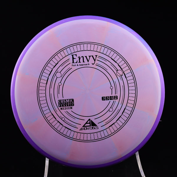 Axiom - Envy - Cosmic Electron - Medium - Putt & Approach 165-169 4 VIOLET PURPLE 168 APPROACH PUTTER Cosmic disc golf discs disc golf discs for sale discs Driving putter electron envy Putt and Approach Putter Putting z