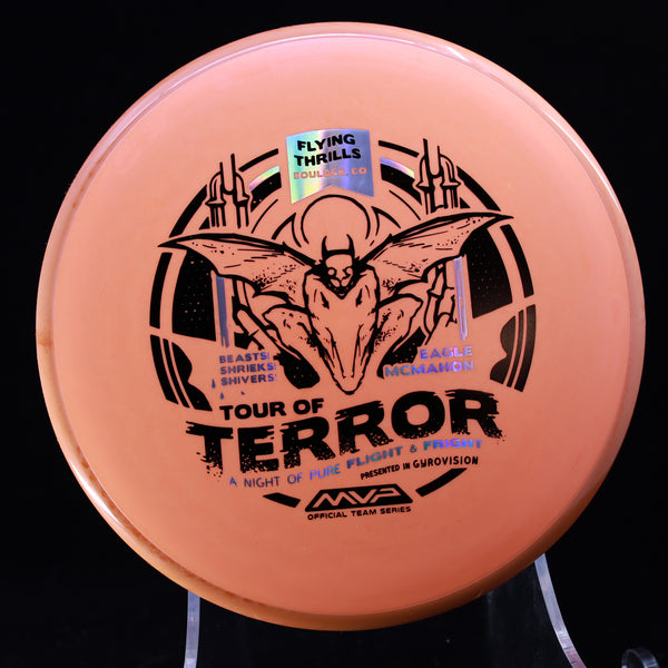 Axiom - PYRO - Fission - Eagle McMahon, Tour of Terror, 2024 Team Series Halloween Edition 2 ORANGE 177 fission pyro flying thrills halloween 2024 headwind midrange Midrange Discs midrange driver team series halloween edition tour of terror