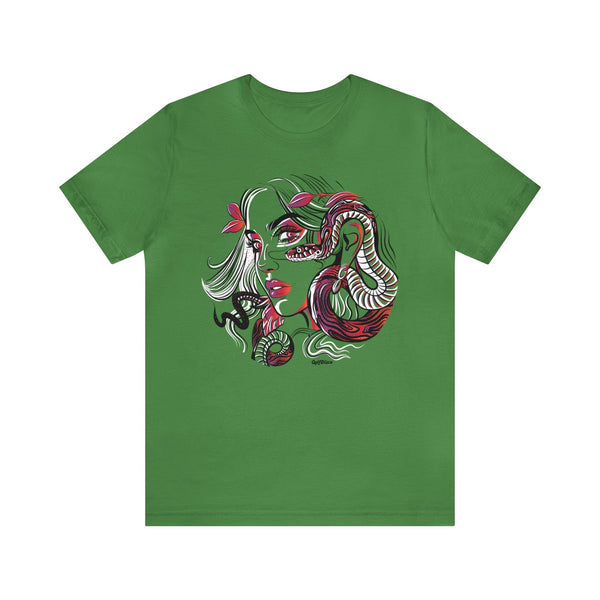 T shirt "SNAKE CHARMER"   Unisex Adult Size short sleeve Jersey tee, shirt - A GolfDisco original stamp design