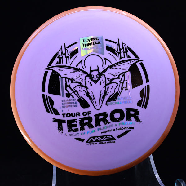 Axiom - PYRO - Fission - Eagle McMahon, Tour of Terror, 2024 Team Series Halloween Edition 4 PURPLE 176 fission pyro flying thrills halloween 2024 headwind midrange Midrange Discs midrange driver team series halloween edition tour of terror