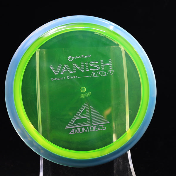 Axiom - Vanish - Proton - Distance Driver 160-164 20 GREEN BLUE 164 axiom Disc Golf disc golf discs disc golf discs for sale discs Distance Driver Driver high speed driver mvp mvp disc sports proton vanish