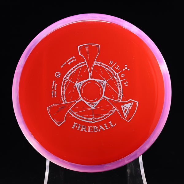 Axiom - Fireball - Neutron - Distance Driver 155-159 12 RED VIOLET 158 axiom disc golf discs disc golf discs for sale discs fireball flick mvp neutron overstable Utility z