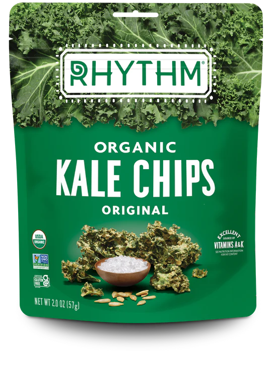 Rhythm Organic original Kale Chips - Kool Ranch Flavor - 2 oz bag - Vitamins A & K
