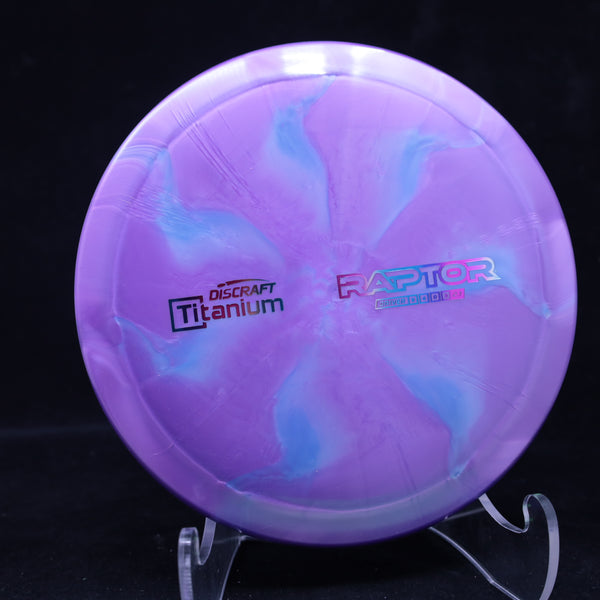 Discraft - Raptor - TITANIUM - Distance Driver PURPLE INDIGO 169 Disc Golf disc golf discs disc golf discs for sale discs Distance Driver Driver ESP Paul Ulibarri Raptor Swirly Ulibarri