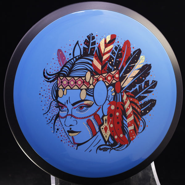 MVP - Trail - Neutron - GolfDisco Originals "Hurit" triple foil- custom stamp design 20 BLUE 171 GOLFDISCO ORIGINALS HURIT HURIT INDIAN STAMP James Conrad Line MVP MVP Disc Sports MVP Neutron MVP Trail release date neutron