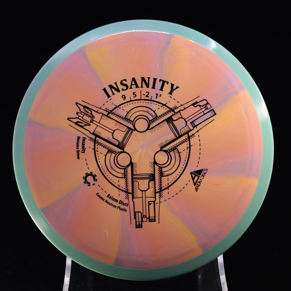 Axiom - Insanity - Cosmic Neutron - Distance Driver 170-175 2 SALMON BLUE GRAY 172 Axiom Axiom discs axiom neutron cosmic Disc Golf disc golf discs disc golf discs for sale discs Driver insanity MVP MVP Disc Sports neutron Stable Understable