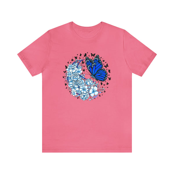 T shirt "BUTTERFLY EFFECT"    Unisex Adult Size short sleeve Jersey tee, shirt GolfDisco exclusive stamp design