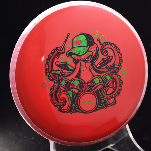 Axiom - Hex - Neutron - GolfDisco Originals "Otto" 11 RED 177 axiom christmas disc disc golf discs disc golf discs for sale discs GOLFDISCO ORIGINALS hex mid Mid-Range midrange midrange driver mvp Neutron ocean life octopus otto preorder sea creature stable swirly understablem Unisex