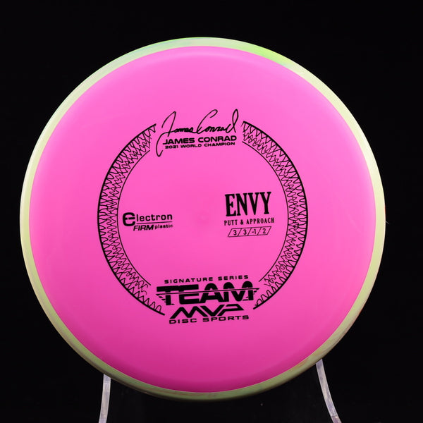 Axiom - Envy - Electron FIRM - James Conrad Signature Edition 170-175 1 PINK YELLOW 173 Appoach Approach Axiom Axiom discs conrad disc golf discs disc golf discs for sale discs envie envy james jamesconrad MVP MVP Disc Sports put putt Putt and Approach Putter Putter Pocket Putting z