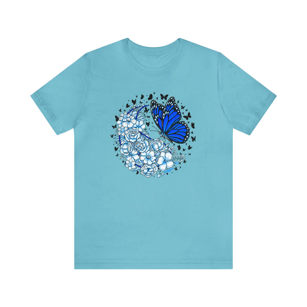 T shirt "BUTTERFLY EFFECT"    Unisex Adult Size short sleeve Jersey tee, shirt GolfDisco exclusive stamp design