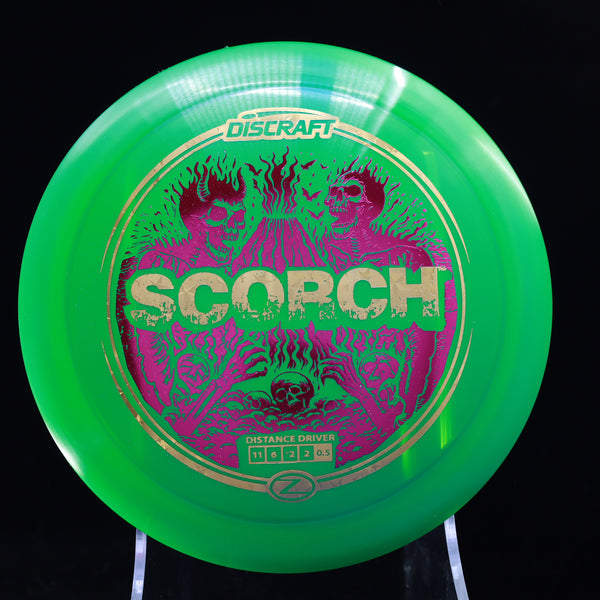 Discraft - Scorch - Z - Reimagined Edition (2 Foil Design) 5 GREEN MAGENTA 172 Disc Golf disc golf discs disc golf discs for sale DISCRAFT discs DISTANCE DRIVER driver elite z first run SCORCH z