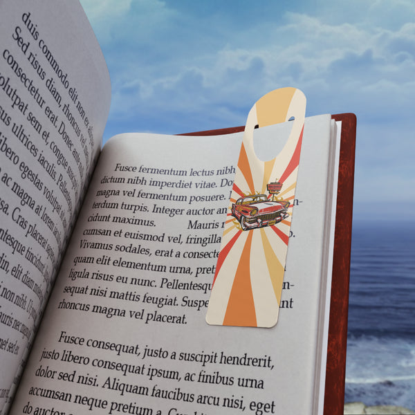 Bookmark "Hot Rod Driver - A GolfDisco design Book club gifts Book Lover Accessory Book lover gift Bookish decor Bookmarks for books Bookworm gift Classic car art custom art disc golf lovers Gift for Dad Gift for readers gift idea golfdisco originals hot rod driver Library essentials Literary gifts Perfect for Students Reading accessory Retro car bookmark Retro Reading Gift Stylish reading aids Travel Inspired Bookmark Unique bookmark