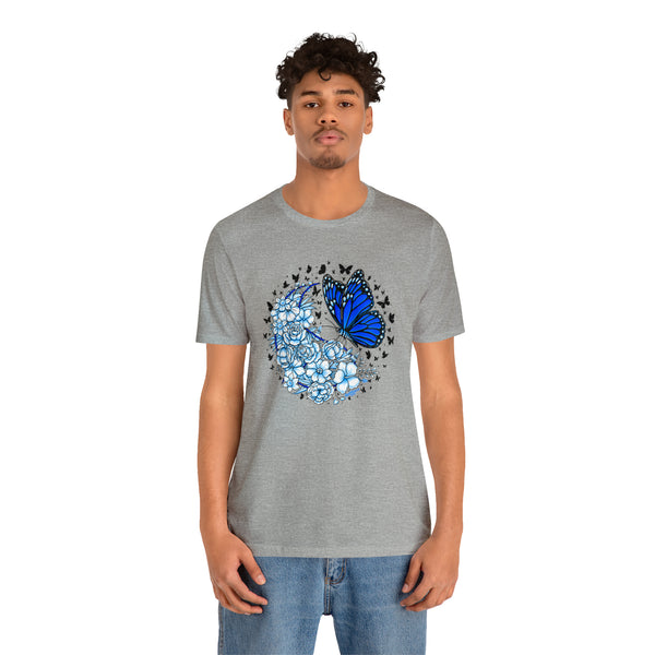 T shirt "BUTTERFLY EFFECT"    Unisex Adult Size short sleeve Jersey tee, shirt GolfDisco exclusive stamp design