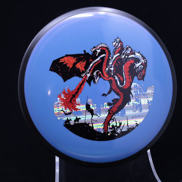 MVP - Plasma Servo - "THE DRAGON" A GolfDisco original custom stamp design 15 BLUE 173 GOLFDISCO ORIGINALS MVP MVP Disc Sports servo