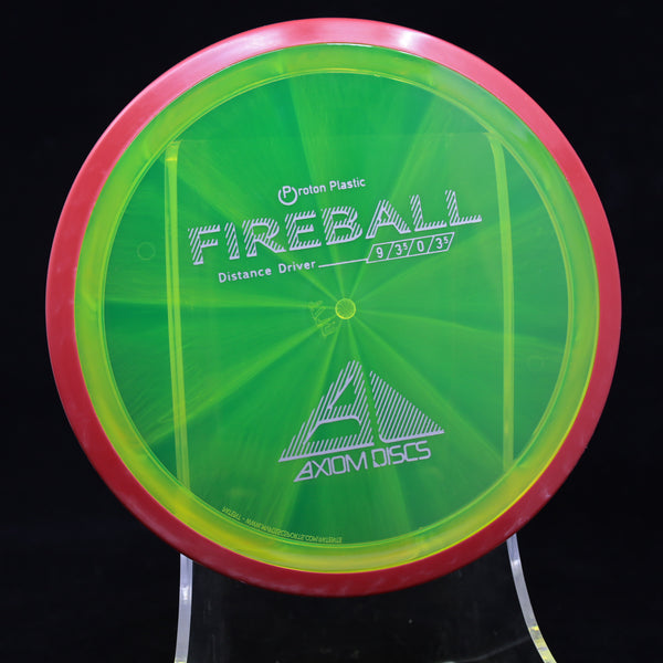 Axiom - Fireball - Proton - Distance Driver 170-175 GREEN RED 171 axiom disc golf discs disc golf discs for sale discs fireball flick mvp neutron overstable proton Utility z