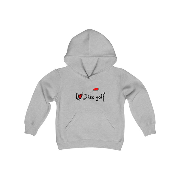 Hoodie Sweatshirt "I LOVE DISC GOLF" Heavy blend for youth-kid (S TO XL) Sport Grey DISC GOLF CHILD DISC GOLF KID DISC GOLF SWEATER DTG Hoodies I LOVE DISC GOLF SWEATER I LOVE DISC GOLF SWEATSHIRT Kids' Clothing Regular fit Sweatshirts