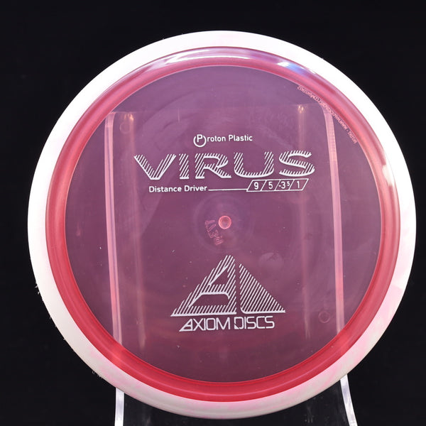 Axiom - Virus - Proton - Distance Driver 170-175 3 RED WHITE 173 AXIOM Disc Golf disc golf discs disc golf discs for sale discs distance Distance Driver MVP proton understable VIRUS