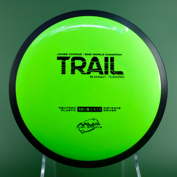 MVP - Trail - Neutron - James Conrad Line Distance Driver 165-169 60 LIME GREEN 168 James Conrad Line MVP MVP Disc Sports MVP Neutron MVP Trail release date neutron