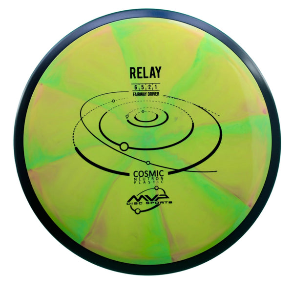 MVP - Relay - Cosmic Neutron - Fairway Driver 160-164 2 YELLOW 162 Beginner Friendly cosmic Fairway Fairway Driver Gyro MVP MVP Disc Sports neutron relay understable