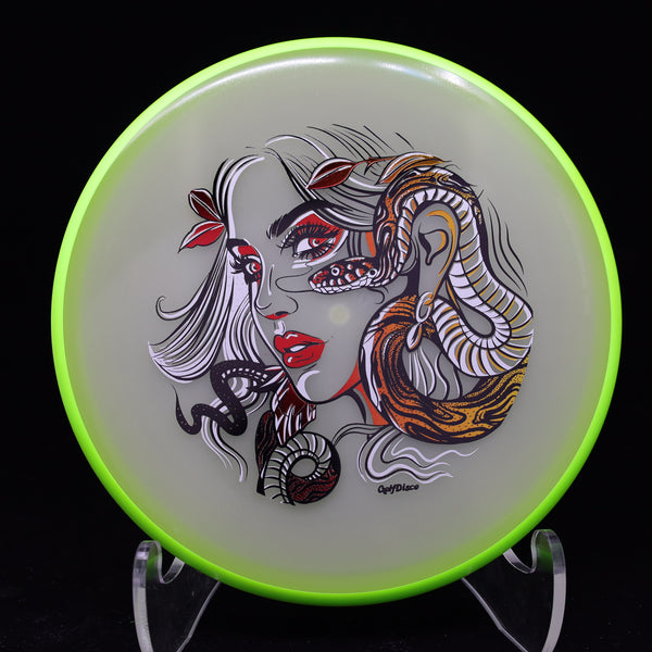 Axiom - Proxy - Eclipse - GolfDisco Originals "Snake Charmer" 20 LIME GREEN 172 amazon axiom proxy custom stamps Disc Golf eclipse proxy GOLFDISCO ORIGINALS MVP mvp neutron trail snake snake charmer SNAKECHARMER