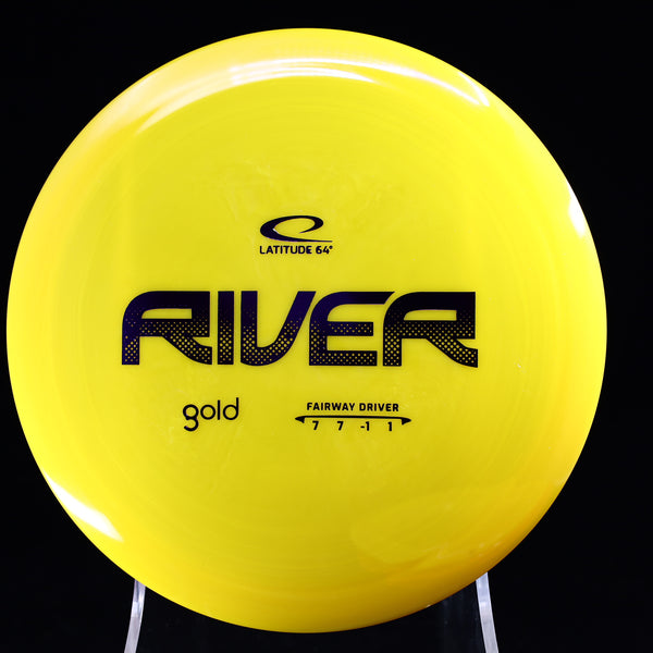 Latitude 64 - River - Gold - Fairway Driver YELLOW PURPLE 173 64 latitude mid Mid-Range mid-range-midrange midrange opto river stable sweden swedish Trilogy understable