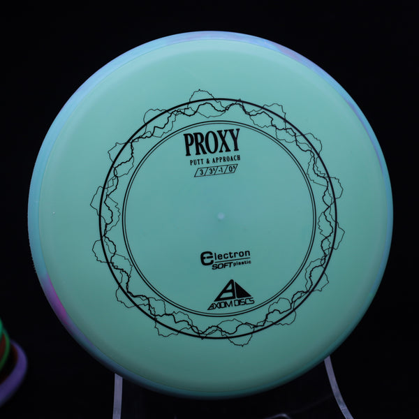 Axiom - Proxy - Electron SOFT - Putt & Approach 170-175 GREEN TEAL 173 APPROACH PUTTER axiom cosmic Disc Golf disc golf discs disc golf discs for sale discs Driving putter electron mvp proxy putt Putt and Approach Putter Pocket Putting