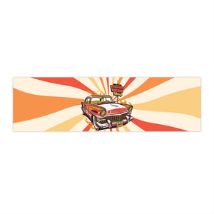Bumper Sticker - "Hot Rod Driver" 11" × 3" Rectangle White bumper sticker hot rod driver indoor and outdoor sticker