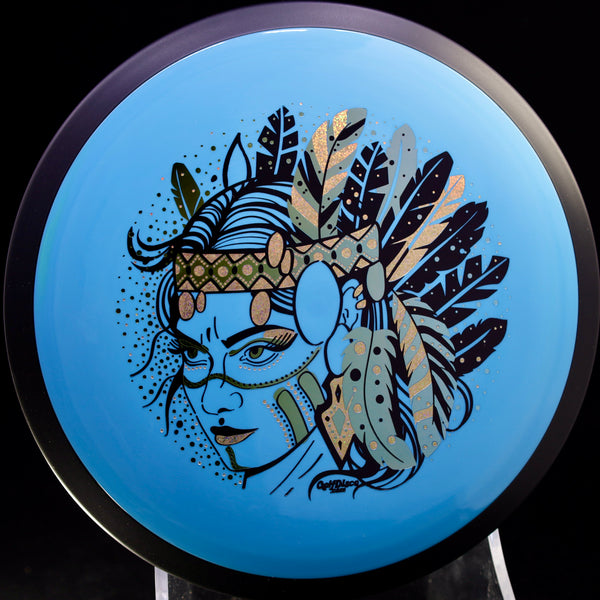 MVP - Trail - Neutron - GolfDisco Originals "Hurit" triple foil- custom stamp design 8 BLUE 171 GOLFDISCO ORIGINALS HURIT HURIT INDIAN STAMP James Conrad Line MVP MVP Disc Sports MVP Neutron MVP Trail release date neutron