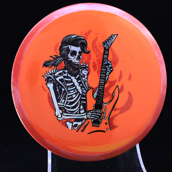 Axiom - Insanity - Neutron - GolfDisco Originals "Rock N' Roller" 19 ORANGE RED 174 GOLFDISCO ORIGINALS skeleton skeleton stamp skeleton stampmusic stamp skeletons