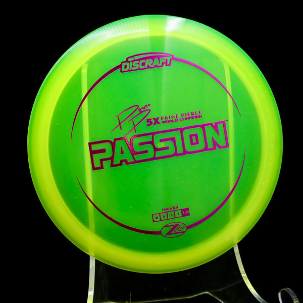 Discraft - Passion - Z Lite - Paige Pierce Driver 1 GREEN PURPLE 161 discraft passion discraft passion flight numbers paige pierce passion passion disc passion disc golf passion discraft