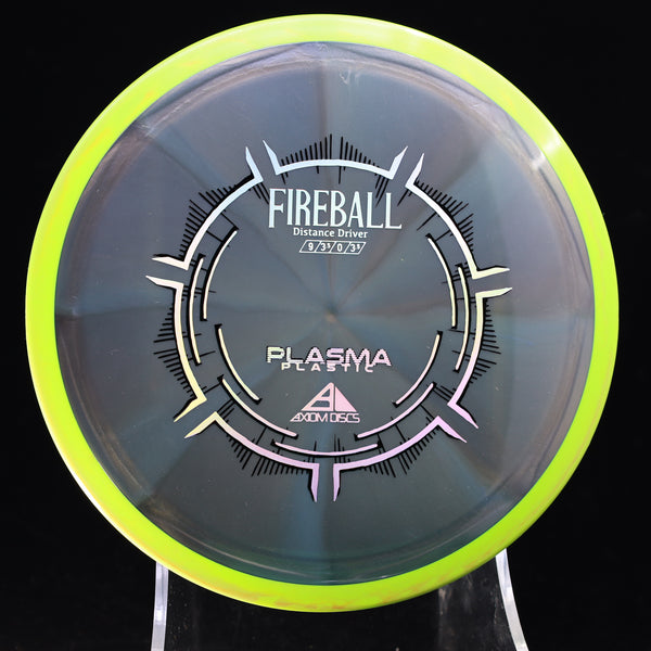 Axiom - Fireball - Plasma - Distance Driver 170-175 GREEN GREY BLEND YELLOW 172 axiom disc golf discs disc golf discs for sale discs fireball flick mvp overstable Plasma plasma plastic Utility z