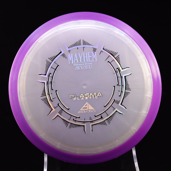 Axiom - Mayhem - Plasma - Distance Driver 165-169 1 GRAY PURPLE 167 Axiom Axiom discs Disc Golf disc golf discs disc golf discs for sale discs distance Distance Driver mayhem MVP MVP Disc Sports plasma plasma plastic