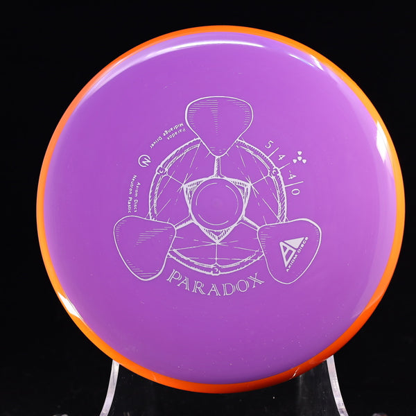 Axiom - Paradox - Neutron - Midrange 165-169 3 PURPLE ORANGE 168 axiom Beginner Friendly Disc Golf disc golf discs disc golf discs for sale discs first run mid Mid-Range midrange midrange driver mvp NEUTRON paradox understable