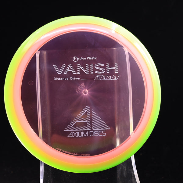 Axiom - Vanish - Proton - Distance Driver 155-159 24 PINK GREEN 159 axiom Disc Golf disc golf discs disc golf discs for sale discs Distance Driver Driver high speed driver mvp mvp disc sports proton vanish