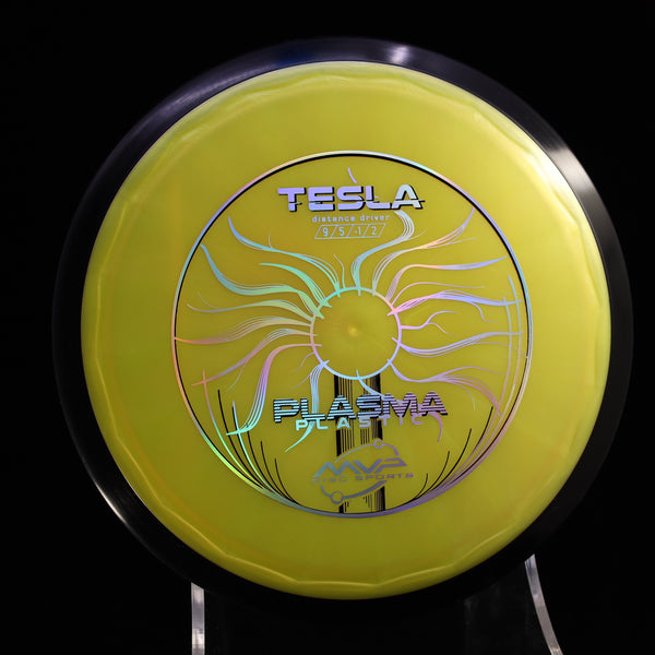 MVP - Tesla - Plasma - Distance Driver 170-175 YELLOW 172 control driver distance Distance Driver Driver MVP MVP Disc Sports mvpdiscsport Plasma plasma plastic tesla