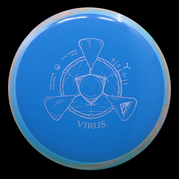 Axiom - Virus - Neutron - Distance Driver 155-159 12 BLUE 155 AXIOM Disc Golf disc golf discs disc golf discs for sale discs distance Distance Driver MVP NEUTRON understable VIRUS